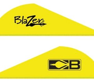 BOHNING BLAZER VANES - 2" SOLID NEON YELLOW 100PK