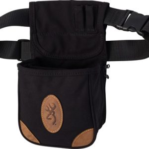 BROWNING LONA CANVAS SHELL - POUCH W/BELT BLACK/BROWN