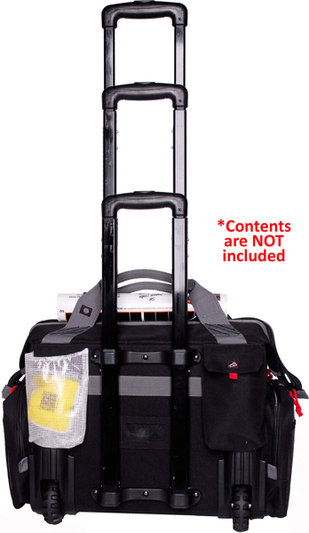 GPS ROLLING RAGNE BAG W/ TELE- - SCOPING HANDLE BLACK