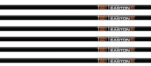 EASTON XBOW BOLT 9MM CARBON - 20" W/3" VANES HALF MOON 6-PK