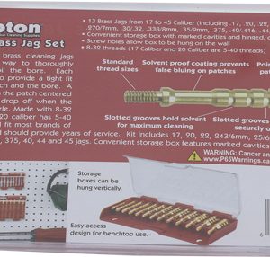 TIPTON 13-PIECE BRONZE SOLID - BRASS JAG SET W/STORAGE CASE