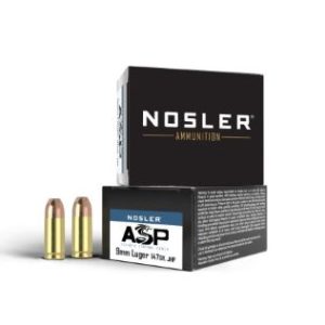 NOSLER 9MM 147GR ASP JHP - SUBSONIC 20RD 10BX/CS