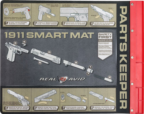 REAL AVID SMART MAT 1911 W/ - PARTS KEEPER 19"X16" NEOPRENE