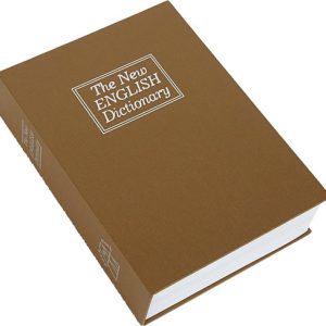 BULLDOG DIVERSION BOOK SAFE - BROWN 3 WHEEL COMBINATION LOCK