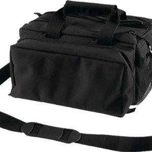 BULLDOG DELUXE RANGE BAG BLACK - HEAVY DUTY NYLON WATER RESIST