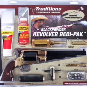 TRADITIONS BP REVOLVER 1858 - REM 44 CAL BRASS/WAL REDI-PAK