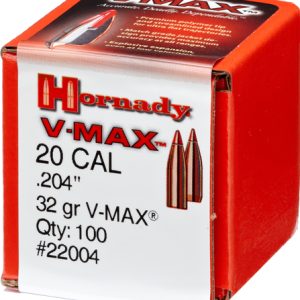 HORNADY BULLETS 20 CAL .204 - 32GR V-MAX 100CT 40BX/CS