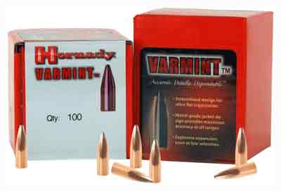 HORNADY BULLETS 22 CAL .224 - 55GR JSP W/CANNELURE 100CT