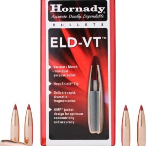 HORNADY BULLETS 6MM .243 - 80GR. ELD-VT 100CT 25BX/CS