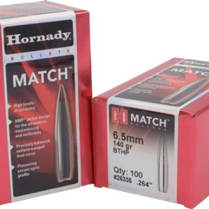 HORNADY BULLETS 6.5MM .264 - 140GR BTHP MATCH 100CT 15BX/CS