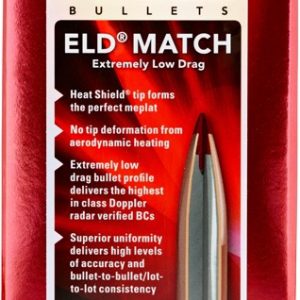 HORNADY BULLETS 30CAL .308 - 155GR ELD-MATCH 100CT 15BX/CS