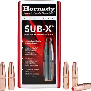 HORNADY BULLETS 30 CAL .308 - 190GR. SUBSONIC 100CT 15BX/CS