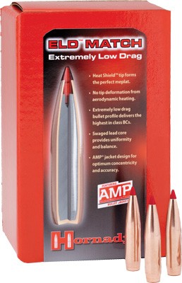 HORNADY BULLETS 30 CAL .308 - 208GR ELD-M MATCH 100CT 15BX/C