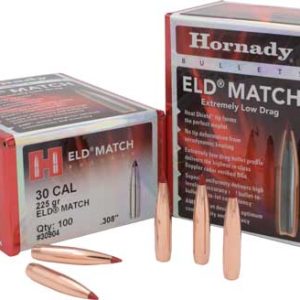 HORNADY BULLETS 30CAL .308 - 225GR ELD-MATCH 100CT 15BX/CS