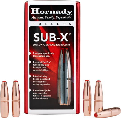 HORNADY BULLETS 7.62X39 .3115 - 255GR. SUB-X 100CT 15BX/CS