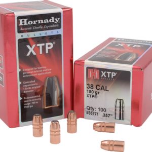 HORNADY BULLETS 38 CAL .357 - 180GR XTP 100CT 15BX/CS