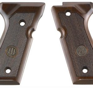 BERETTA 92/96 GRIPS WOOD - WALNUT WITH MEDALLION