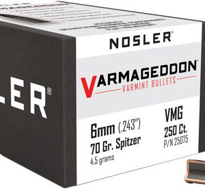 NOSLER BULLETS 6MM .243 - 70GR VARMAGEDDON TIPPED 250CT