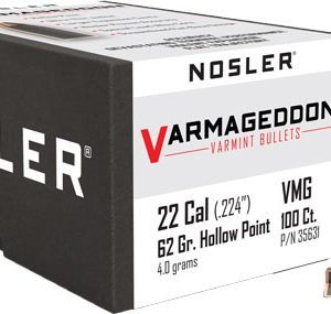 NOSLER BULLETS 22 CAL .224 - 62GR VARMAGEDDON FBHP 100CT
