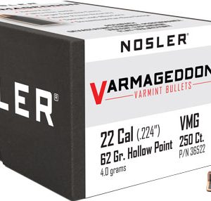 NOSLER BULLETS 22 CAL .224 - 62GR VARMAGEDDON FBHP 250CT