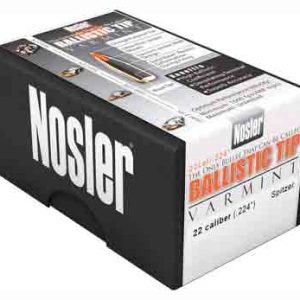 NOSLER BULLETS 22 CAL .224 - 40GR BALLISTIC TIP 100CT