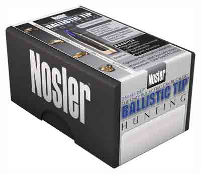 NOSLER BULLETS 25 CAL .257 - 85GR BALLISTIC TIP 100CT