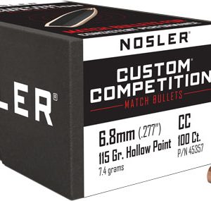 NOSLER BULLETS 6.8MM .277 - 115GR HP-BT CUSTOM COMP. 100C