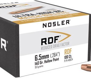 NOSLER BULLETS 6.5MM .264 - 140GR RDF HPBT 100CT