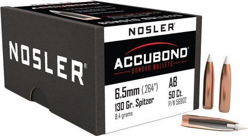 NOSLER BULLETS 6.5MM .264 - 130GR ACCUBOND 50CT