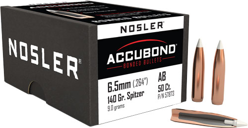 NOSLER BULLETS 6.5MM .264 - 140GR ACCUBOND 50CT