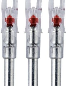 NOCKTURNAL LIGHTED NOCK - S-SERIES RED 3/PACK