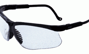 HOWARD LEIGHT GENESIS GLASSES - BLACK FRAME/CLEAR LENS