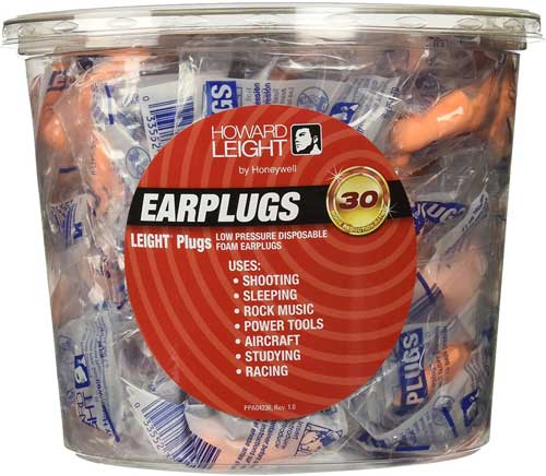 HOWARD LEIGHT LEIGHTPLUGS - DISPOSABLE EAR PLUGS 100 TUB - Image 2