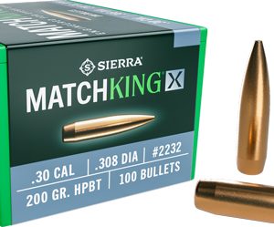 SIERRA BULLETS .30 CAL .308 - 200GR HP-BT MATCHKING X 100CT