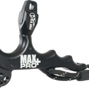 T.R.U. BALL RELEASE MAX PRO+ - HAND HELD 4-FINGER THUMB BLACK