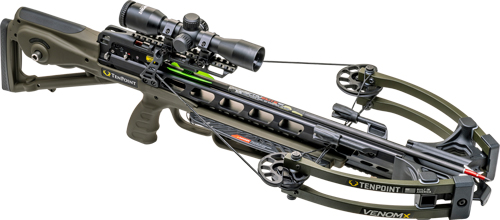 TENPOINT XBOW VENOM X ACUSLIDE - PRO VIEW SCOPE 400FPS MOSS