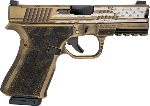 BLACK RAIN FRONTLINE 9MM - PISTOL TRUMP CUSTOM 15RD GOLD - Image 2
