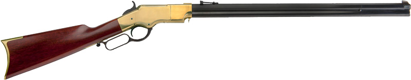 CIMARRON 1860 HENRY 45LC - 24" BRASS FRAME BLUED WALNUT