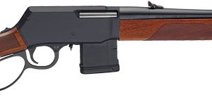 HENRY H23 LASR SUPREME 223REM - 18" THREADED BLUED WALNUT