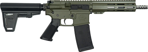 GLFA AR15 PISTOL W/BRACE 223 - WYLDE 7.5" SS BARREL OD GREEN