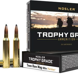 NOSLER TROPHY 7MM REM MAG - 160GR PARTITION TIP 20RD 10B/C