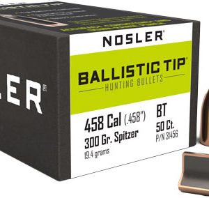 NOSLER BULLETS 458 CAL .458 - 300GR BALLISTIC TIP 50CT