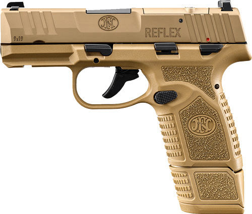 FN REFLEX MRD 9MM LUGER - 1-11RD 1-15RD FDE SAFETY