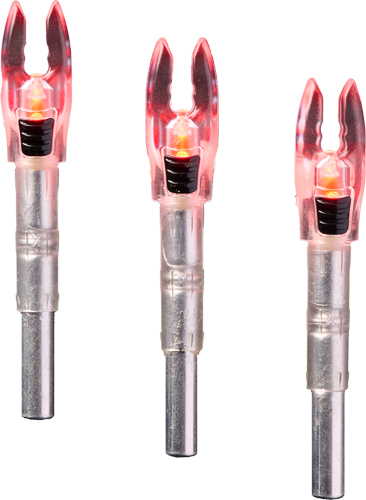 NOCKTURNAL SHIFT LIGHTED NOCK - UNIVERSAL RED 3PK