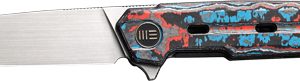 WE KNIFE NAVO 3.25" NEBULA FAT - CARBON FIBER/SATIN LINER LOCK