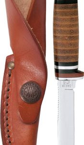 CASE KNIVES LEATHER HUNTER - WITH LEATHER SHEATH