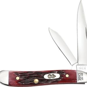 CASE KNIVES MY FIRST CASE - PEACH SEED JIG OLD RED PEANUT