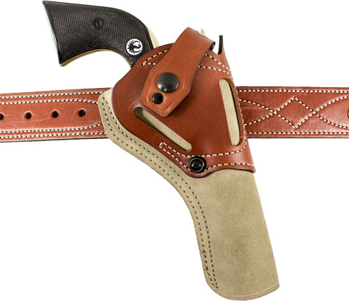DESANTIS WILD HOG HOLSTER LTHR - AMBI RUGER WRANGLER 4 5/8" NAT