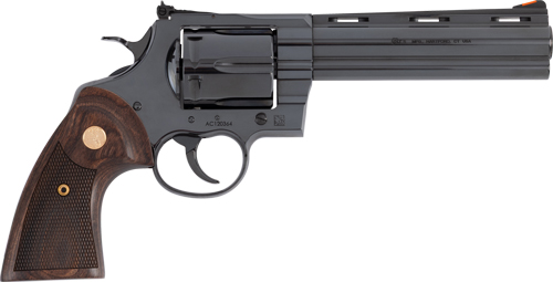 COLT ANACONDA 44MAG 6" 6RD - BLUED MEDALLION WOOD GRIPS