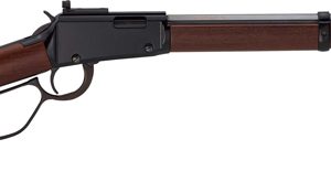 HENRY H1 TRACKER LEVER RIFLE - 22WMR 20" OCT. LL BLUED WALNUT